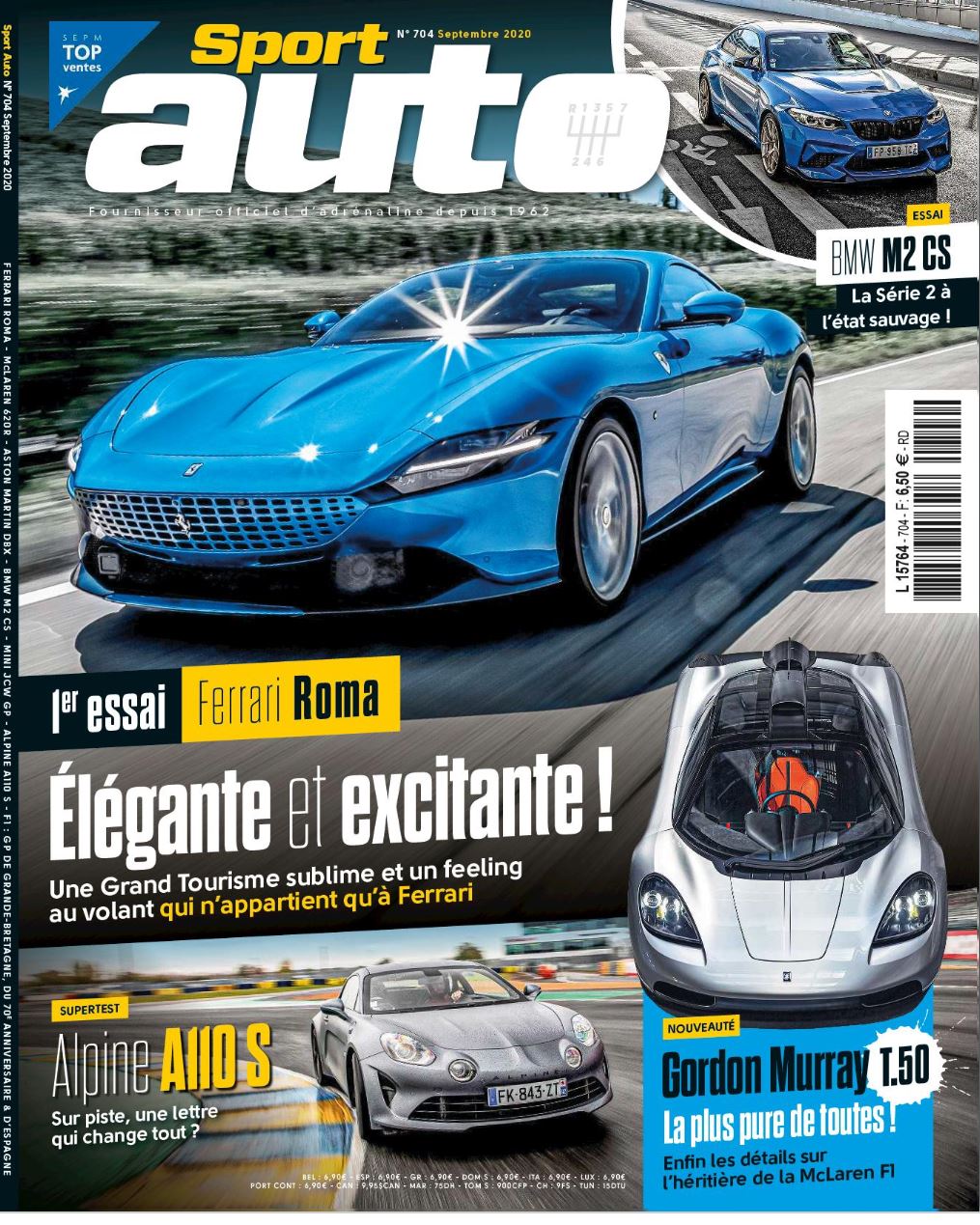 COUVERTURE SPORT AUTO SEPTEMBRE 2020