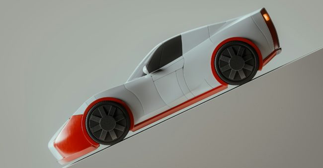 Voiture électrique sportive